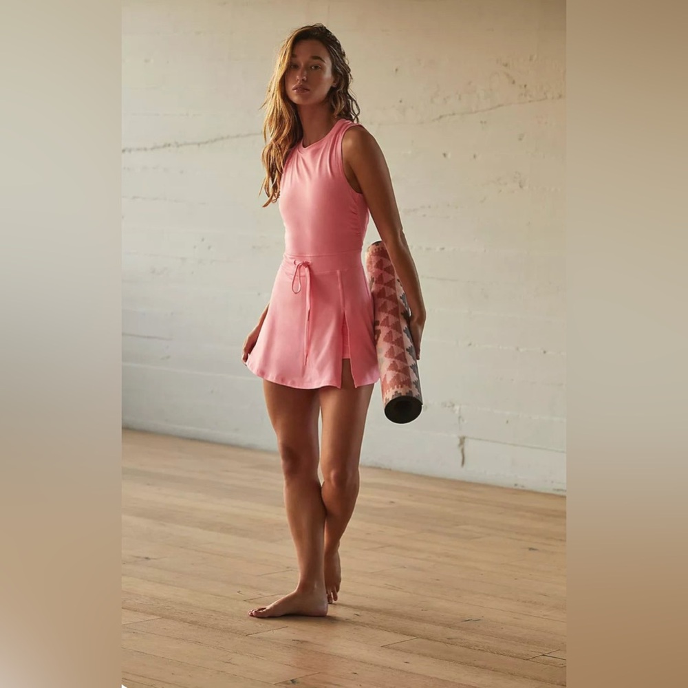 NWT FP Movement Easy Does it Dress in Pink Lemonade - XL
